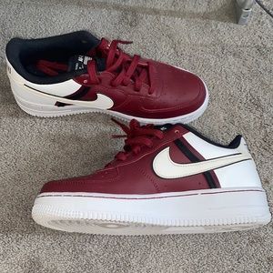 Nike Air Force 1 Dark Red/Black/White